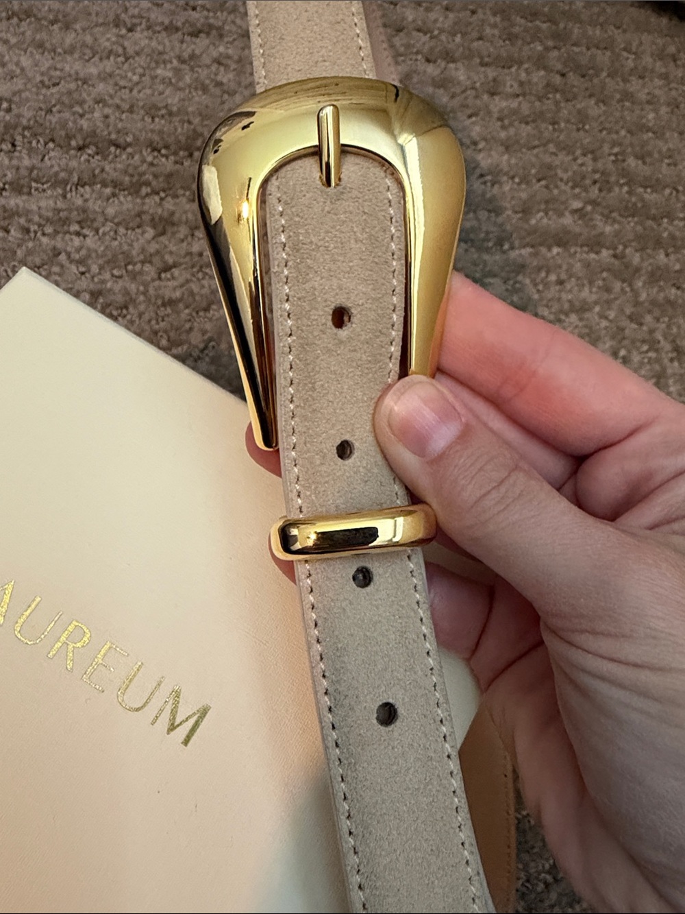AUREUM No 17 Suede Belt XS/S - Picture 3 of 4